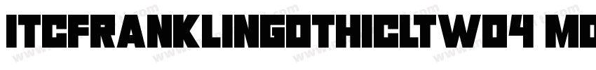 ITCFranklinGothicLTW04 Md Regular字体转换
